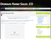 Tablet Screenshot of domainnamesales.co